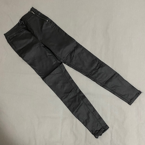 Forever 21 Faux Leather Pants, Black, Small - Picture 2 of 6